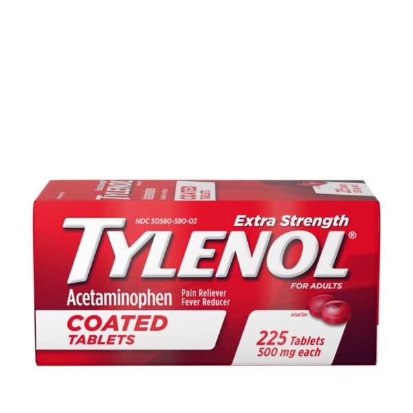 Tylenol Extra Strength Acetaminophen 500 MG Caplets, 225 Count