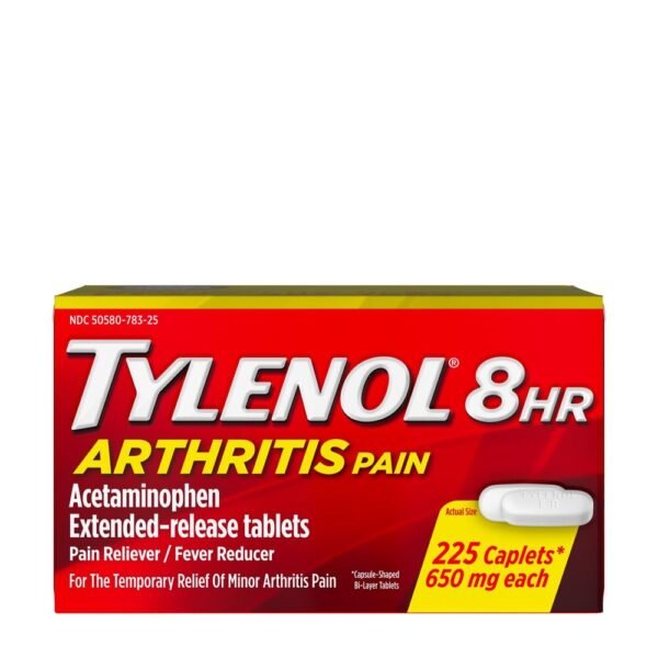 Buy Tylenol 8 Hour Arthritis & Joint Pain Acetaminophen 650 MG Caplets, 225 Count Online
